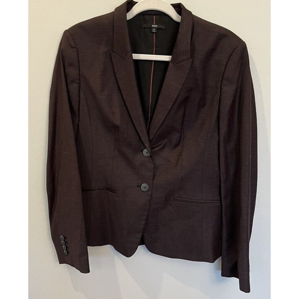 Boss Hugo Boss Womens Blazer Jacket Size 10 2 Buttons
